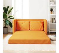 vidaXL Canapé-lit 2 en 1 jaune foncé 112x174x55 cm tissu 353972
