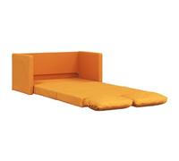 vidaXL Canapé-lit 2 en 1 jaune foncé 112x174x55 cm tissu 353972