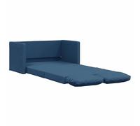 vidaXL Canapé-lit 2 en 1 bleu 112x174x55 cm tissu 353971