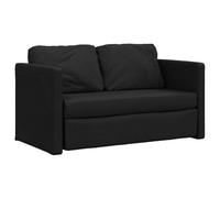 vidaXL Canapé-lit 2 en 1 en tissu noir 112x174x55 cm 353966