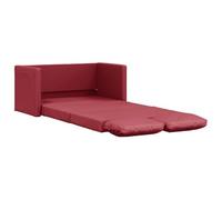 Vidaxl Canapé-Lit 2 En 1 Rouge Bordeaux 112x174x55 Cm Similicuir Rouge