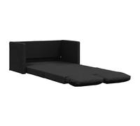 vidaXL Canapé-lit 2 en 1, Lit de Jour avec Coussins Rembourrés, Lit d'Invité Pliable Salle de Séjour Chambre à Coucher, Moderne, Noir Tissu