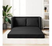 vidaXL Canapé-lit 2 en 1 noir 112x174x55 cm similicuir 353973
