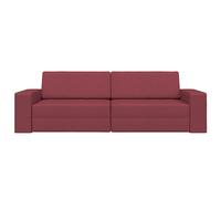 Vidaxl Canapé Lit 2-En-1 Rouge Vin 245x150x60.5 Cm Tissu Rouge