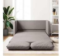 vidaXL Canapé-lit 2 en 1 taupe 112x174x55 cm tissu 353969