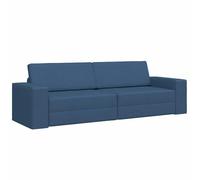 Vidaxl Canapé Lit Au Sol 2-En-1 Bleu 245x150x60,5 Cm Tissu Bleu