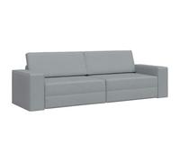 vidaXL Canapé-Lit Gris Clair 245 x 78 x 77 cm Tissu, Canapé-lit en Velours Chic, Assise rectangulaire Moderne, Couchage Gain de Place pour Relaxation Urbaine