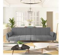 vidaXL Canapé-lit à 2 Places avec Deux Oreillers Lit de Jour Lit d'Invité Pliable Canapé Convertible Salle de Séjour 337582