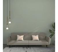 vidaXL Canapé-lit à 2 places gris clair velours Gris G