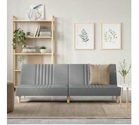 vidaXL Canapé-lit à gris clair tissu 351881
