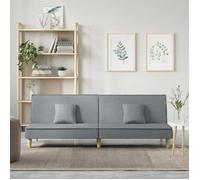 vidaXL Canapé-lit à gris clair tissu 351900