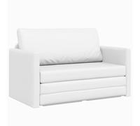 Vidaxl Canapé-Lit Au Sol 2-En-1 Blanc 124x71x78 Cm Cuir Synthétique Blanc