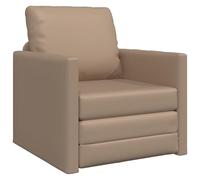 Vidaxl Canapé-Lit Au Sol 2-En-1 Cappuccino 74x77x81 Cm Faux Cuir