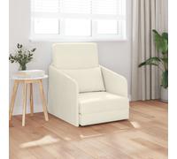Vidaxl Canapé-Lit Au Sol 2-En-1 Crème 65x80x83 Cm En Velours