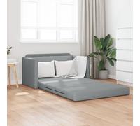 vidaXL Canapé-lit au sol 2-en-1 gris clair 124x71x78 cm en tissu