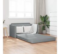 Vidaxl Canapé-Lit Au Sol 2-En-1 Gris Clair 124x71x78 Cm En Tissu Gris