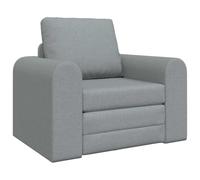 vidaXL Canapé lit au Sol 2-en-1 Gris Clair 98x71x83 cm Tissu