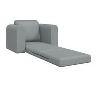 Vidaxl Canapé Lit Au Sol 2-En-1 Gris Clair 98x71x83 Cm Tissu Gris