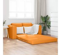 Vidaxl Canapé-Lit Au Sol 2-En-1 Jaune Foncé 148x71x83 Cm Tissu