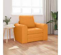 Vidaxl Canapé Lit Au Sol 2-En-1 Jaune Foncé 98x71x83 Cm Tissu Jaune