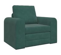 vidaXL Canapé-lit au Sol 2 en 1 Vert foncé 98x71x83 cm en Velours