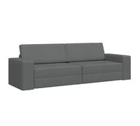vidaXL Canapé-lit 2-en-1 Gris foncé 245x150x60.5 cm Tissu