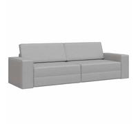 vidaXL Canapé Lit au Sol 2-en-1 Gris Nuage 245x150x60,5 cm Tissu