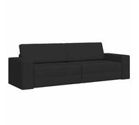 Vidaxl Canapé Lit 2-En-1 Noir 245x150x60.5 Cm Tissu Noir