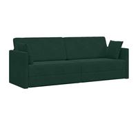 Canapé-lit au sol Vert foncé 213 x 76 x 77 cm Velours