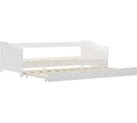 vidaXL Canapé-lit Cadre de lit blanc en pin 90×200 cm