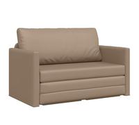 Vidaxl Canapé-Lit 2-En-1 Cappuccino 124x71x78 Cm Simili Cuir