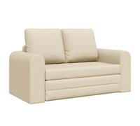 vidaXL Canapé-lit 60 cm – Tissu crème, moderne pour salon, compact et durable