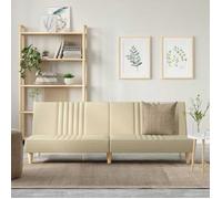 Canapé-lit crème tissu