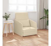 Vidaxl Canapé-Lit Crème Tissu Moyen Durable Canapé-Lit Rectangulaire