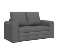 Vidaxl Canapé-Lit De Sol 2-En-1 Gris Foncé 148x71x83 Cm Tissu Gris