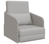 vidaXL Canapé-lit de Sol 2-en-1 Gris Nuage 65x80x83 cm Tissu