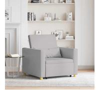 vidaXL Canapé-lit escamotable simple Gris nuage 90 x 165 x 87 cm tissu, Sofa avec dossier réglable, 42002694