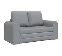 vidaXL Canapé-Lit Gris Clair 148 x 71 x 83 cm Tissu, Fauteuil Contemporain, Chaise de Lecture résistante, mobilier Moderne pour Salon, Texture Douce