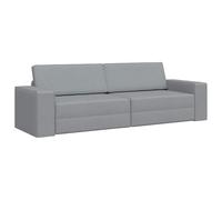 vidaXL Canapé-Lit 200cm Gris Clair Tissu, Canapé-lit en Velours élégant, Assise rectangulaire Moderne, canapé Convertible Gain de Place pour la Vie Urbaine et la détente à la Maison