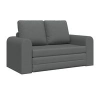 vidaXL Canapé-Lit Gris foncé 148 x 71 x 83 cm Tissu, Fauteuil Contemporain, Chaise de Lecture résistante, mobilier Moderne pour Salon, Texture Douce