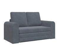 vidaXL Sofa-lit 2 en 1 Gris foncé | Loveseat Confortable au Style Moderne et élégant pour Ton Salon, Une Assise Ergonomique pour 3 Personnes, résistant aux Taches.