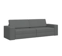 vidaXL Canapé‑lit 200 cm Velours Gris foncé Convertible Moderne Assise rectangulaire
