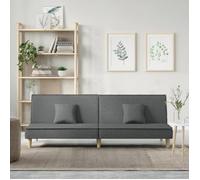 vidaXL Canapé-lit gris foncé tissu 351901
