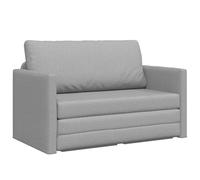 vidaXL Canapé-lit 2-en-1 Sol Gris Nuage 124x71x78 cm Tissu