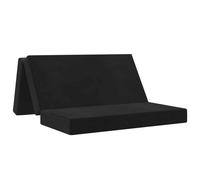 vidaXL Canapé-lit pliable 120 x 67 x 45 cm Noir