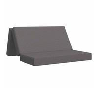 vidaXL Canapé-lit Pliable 160 x 67 x 45 cm Gris Clair, Canapé-lit rectangulaire Pliable, Pratique pour la Chambre, Le Salon, ou pour accueillir des invités