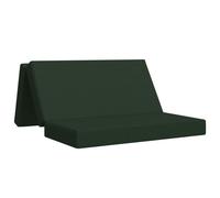 vidaXL Canapé-lit pliable 160 x 67 x 45 cm Vert foncé