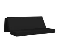 vidaXL Canapé-lit Pliable 180 x 67 x 45 cm Noir, Canapé-lit rectangulaire Pliable, Pratique pour la Chambre, Le Salon, ou pour accueillir des invités