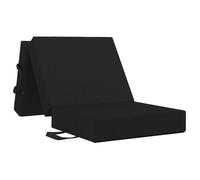 vidaXL Canapé-lit pliable 90 x 63 x 45 cm Noir