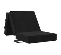 vidaXL Canapé-lit pliable 90 x 63 x 45 cm Noir